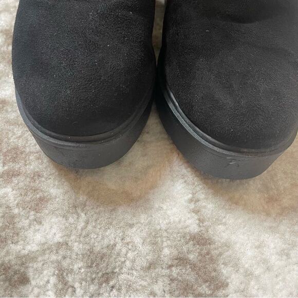 SODA brand boots chunky heel black suede Y2K thick sole and block square SZ 7.5 - Picture 5 of 7